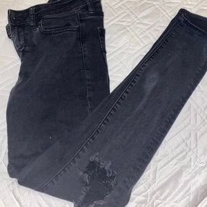 American Eagle ripped black denim